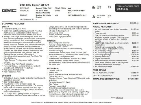 Certified 2024 GMC Sierra 1500 AT4 w/ Technology Package AWD/4WD image 36