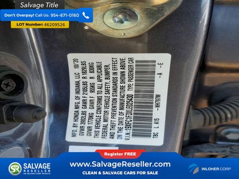 Used 2020 Honda Civic EX image 3