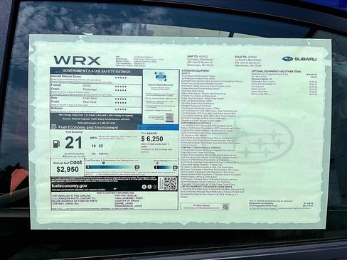 New 2026 Subaru WRX Limited AWD/4WD image 19