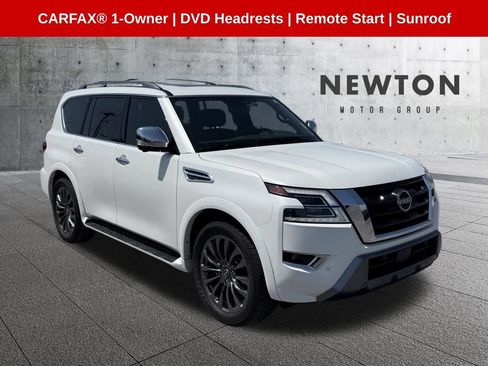 Used 2023 Nissan Armada Platinum w/ Captain's Chairs Package AWD/4WD image 1
