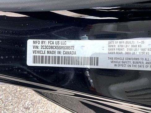 New 2025 Dodge Charger R/T w/ Quick Order Package 25M R/T image 11