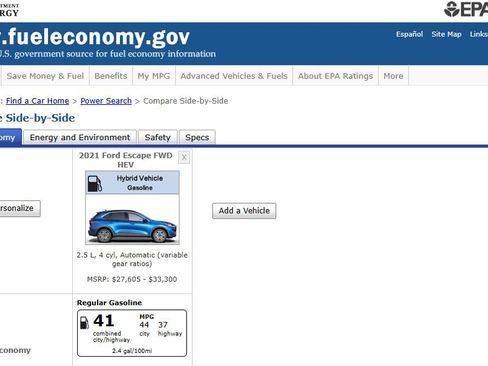 Used 2021 Ford Escape SEL AWD/4WD image 2