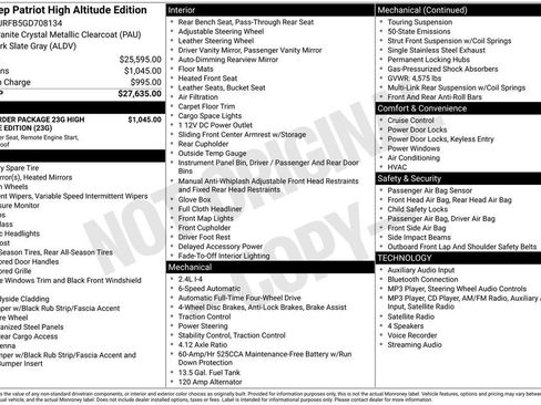 Used 2016 Jeep Patriot High Altitude AWD/4WD image 10