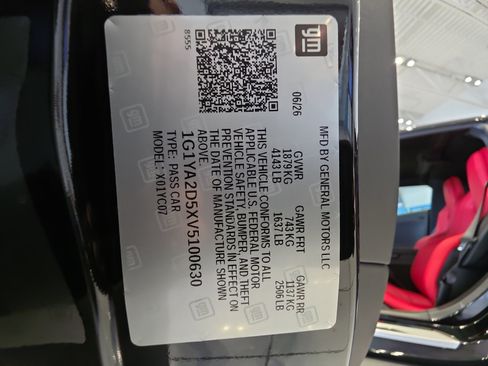 New 2027 Chevrolet Corvette Stingray Coupe w/ Z51 Performance Package RWD image 34