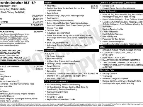 Used 2024 Chevrolet Suburban RST w/ Luxury Package image 9