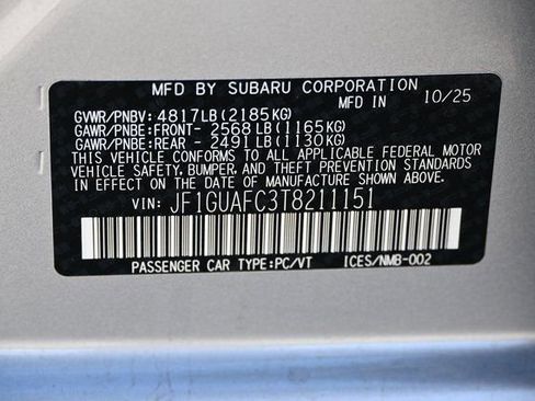 New 2026 Subaru Impreza 2.0i Sport image 19