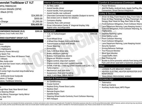 Used 2024 Chevrolet TrailBlazer LT w/ Driver Confidence Package FWD image 6