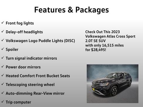 Used 2023 Volkswagen Atlas Cross Sport SE AWD/4WD image 17