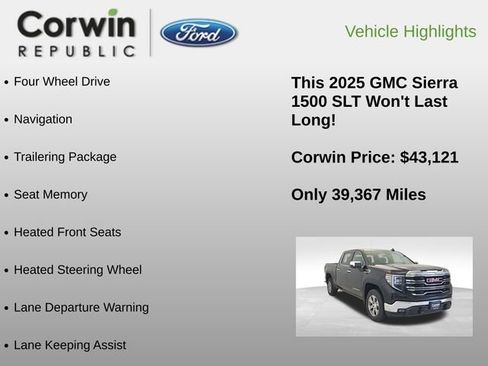 Used 2025 GMC Sierra 1500 SLT AWD/4WD image 6