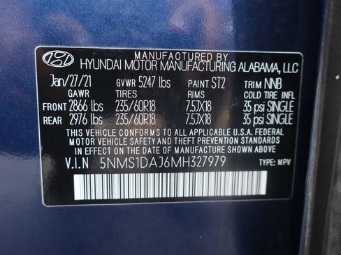 Used 2021 Hyundai Santa Fe SE AWD/4WD image 24