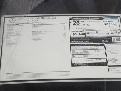 New 2026 Mercedes-Benz CLE 300 4MATIC Cabriolet image 41