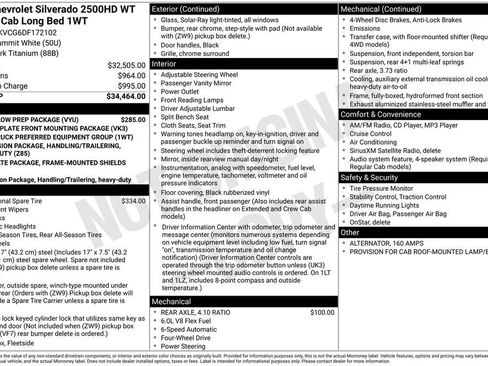 Used 2013 Chevrolet Silverado 2500 W/T w/ Snow Plow Prep Package AWD/4WD image 26