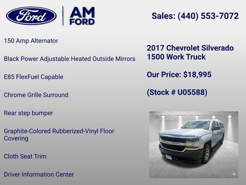 Used 2017 Chevrolet Silverado 1500 W/T RWD image 25