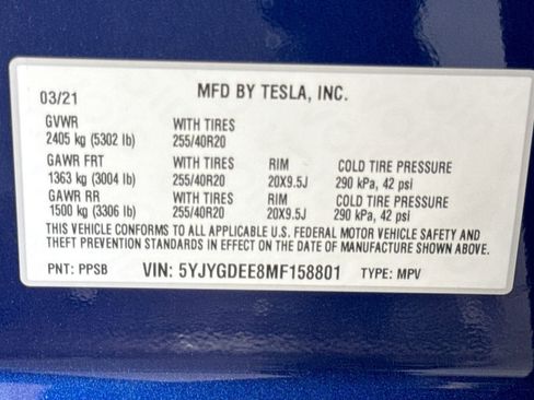 Used 2021 Tesla Model Y Long Range AWD/4WD image 30