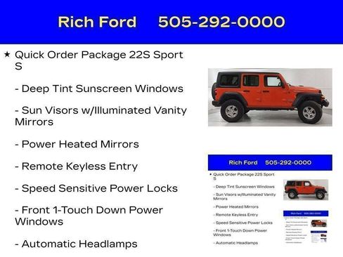 Used 2020 Jeep Wrangler Unlimited Sport S AWD/4WD image 34