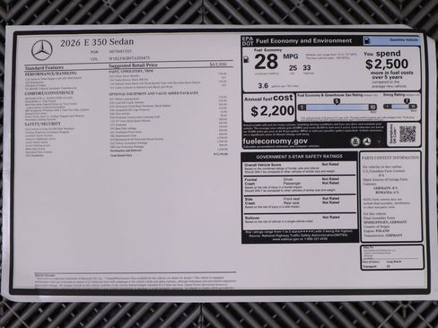 Certified 2026 Mercedes-Benz E 350 Sedan image 9