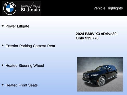 Used 2024 BMW X3 xDrive30i w/ Convenience Package image 16