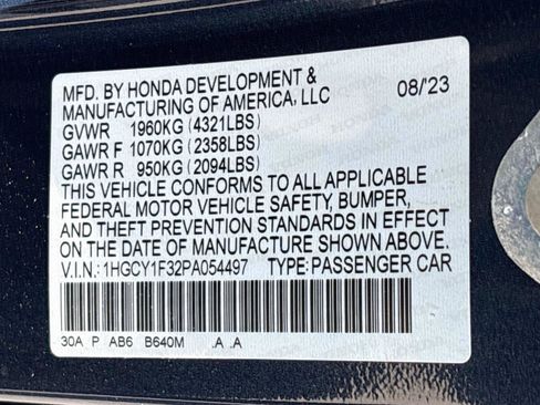Used 2023 Honda Accord EX image 35