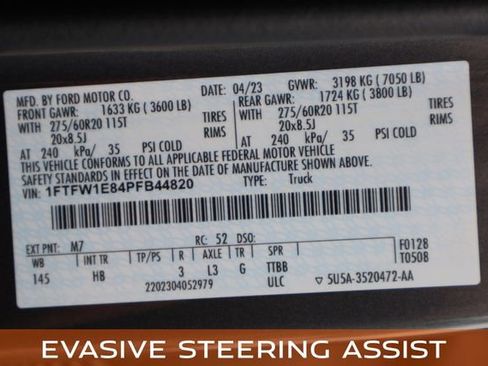 Used 2023 Ford F150 Lariat w/ Equipment Group 502A High image 40