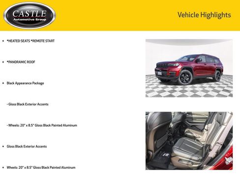 New 2025 Jeep Grand Cherokee L Limited w/ Black Appearance Package image 4