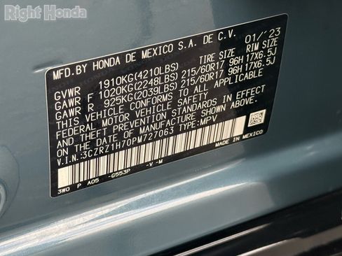 Certified 2023 Honda HR-V EX-L image 35