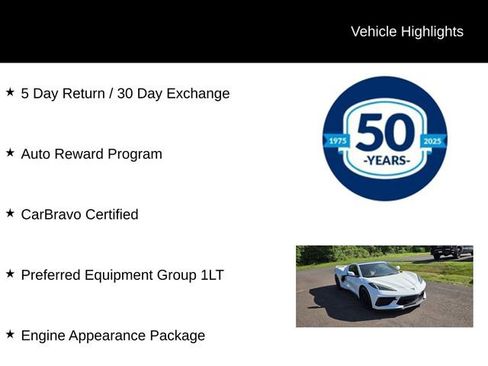 Certified 2020 Chevrolet Corvette Stingray Coupe w/ Z51 Performance Package RWD image 5