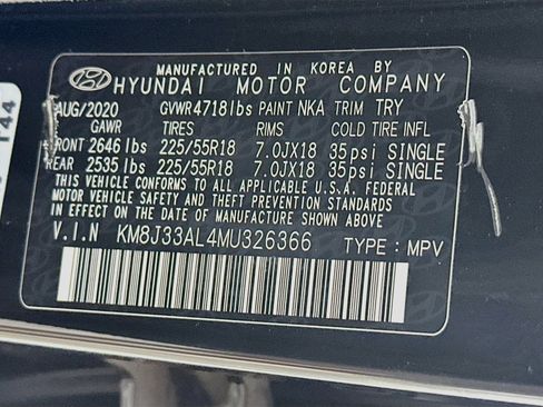 Used 2021 Hyundai Tucson Limited w/ Cargo Package FWD image 12