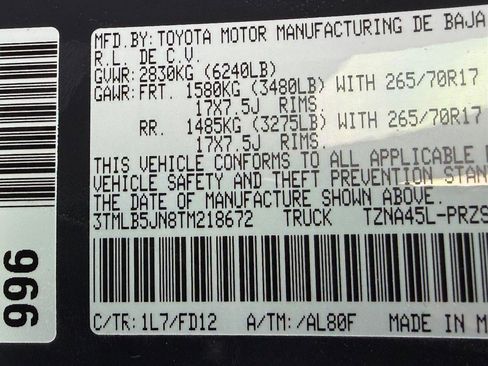 New 2026 Toyota Tacoma TRD Off-Road image 17