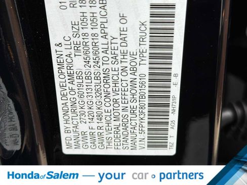 New 2026 Honda Ridgeline Black Edition image 26