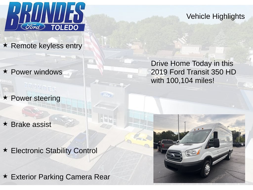 Used 2019 Ford Transit 350 148 High Roof Extended DRW RWD image 12