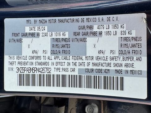Used 2024 MAZDA MAZDA3 s FWD image 12