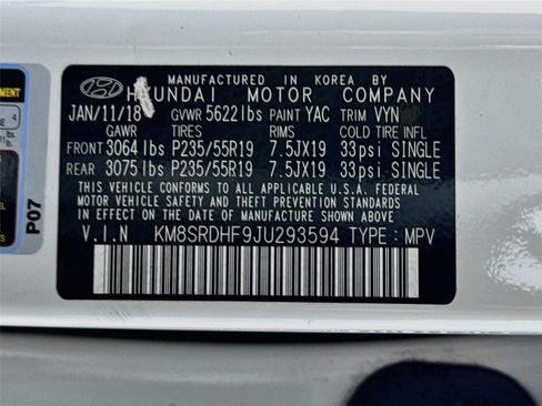 Used 2018 Hyundai Santa Fe Limited AWD/4WD image 34