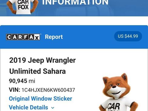Used 2019 Jeep Wrangler Unlimited Sahara w/ Safety Group AWD/4WD image 5