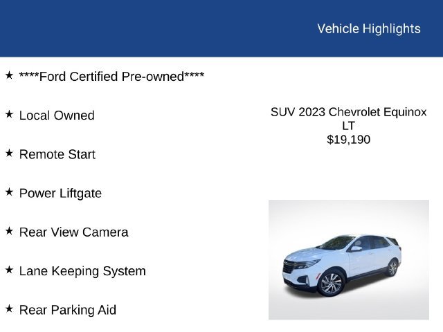 Used 2023 Chevrolet Equinox LT FWD image 2