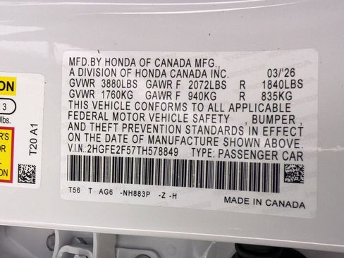 New 2026 Honda Civic Sport image 19