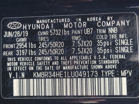 Used 2020 Hyundai Palisade SEL w/ Convenience Package FWD image 33