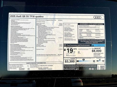 New 2026 Audi Q8 Premium Plus image 16
