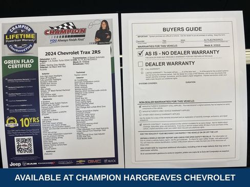 Certified 2024 Chevrolet Trax RS w/ Driver Confidence Package FWD image 43