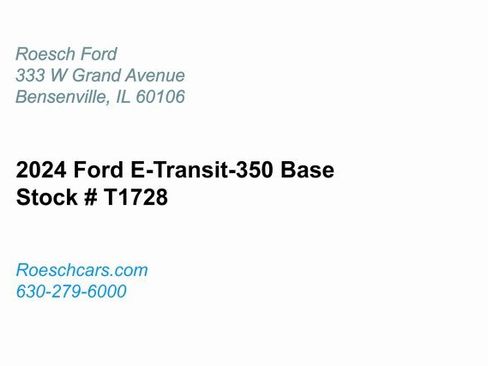 Used 2024 Ford E-Transit 148 High Roof image 2
