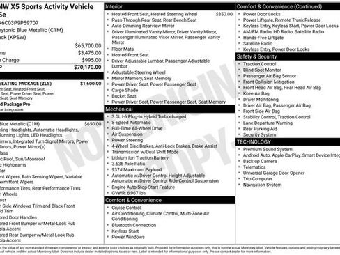Used 2023 BMW X5 xDrive45e w/ Luxury Seating Package AWD/4WD image 2