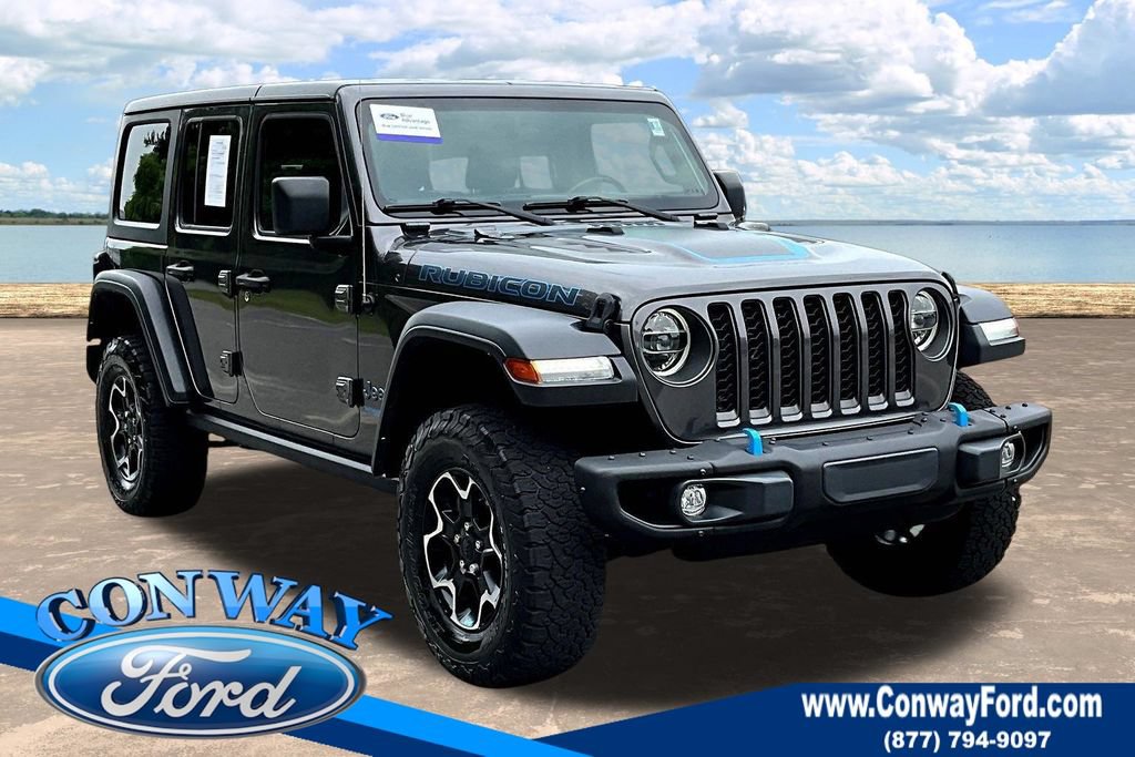 Used 2022 Jeep Wrangler Unlimited Rubicon 4xe w/ Steel Bumper Group AWD/4WD image 1