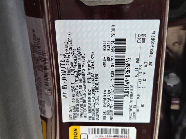 Used 2017 Lincoln MKZ Premiere FWD image 20