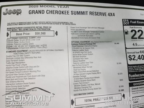 New 2025 Jeep Grand Cherokee Summit image 44