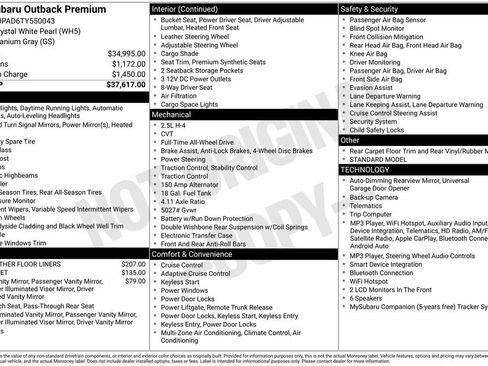 Used 2026 Subaru Outback Premium AWD/4WD image 32
