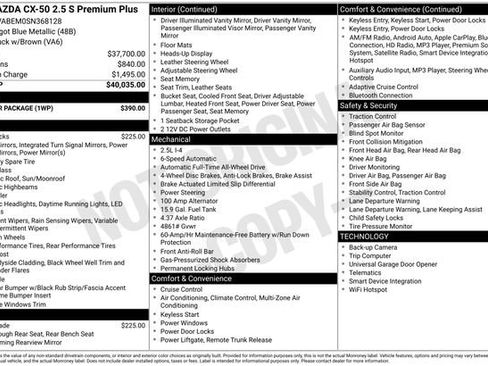 Used 2025 MAZDA CX-50 AWD 2.5 S w/ Weather Package image 38