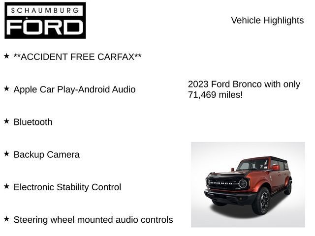 Used 2023 Ford Bronco Outer Banks AWD/4WD image 7