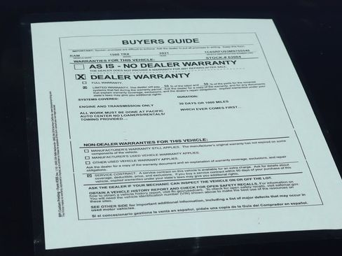 Used 2021 RAM 1500 TRX w/ TRX Level 2 Equipment Group AWD/4WD image 62
