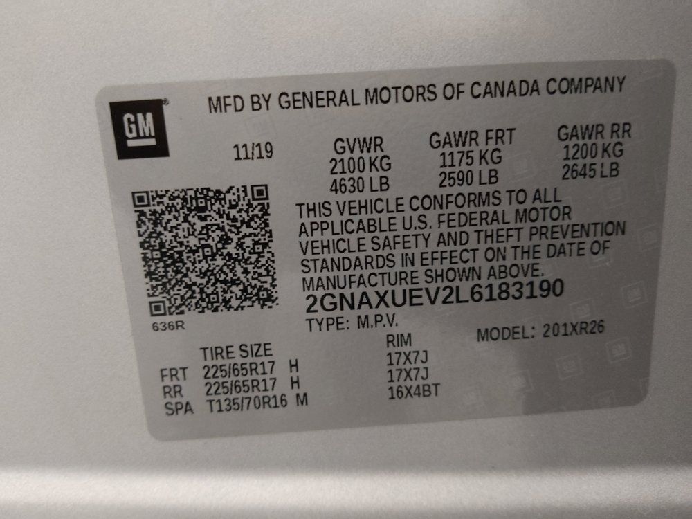 Used 2020 Chevrolet Equinox LT AWD/4WD image 33