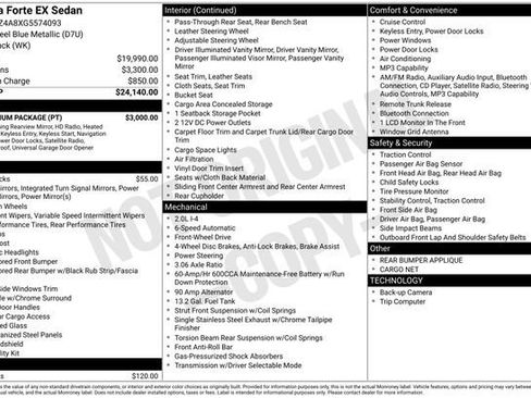 Used 2016 Kia Forte EX w/ EX Premium Package FWD image 2