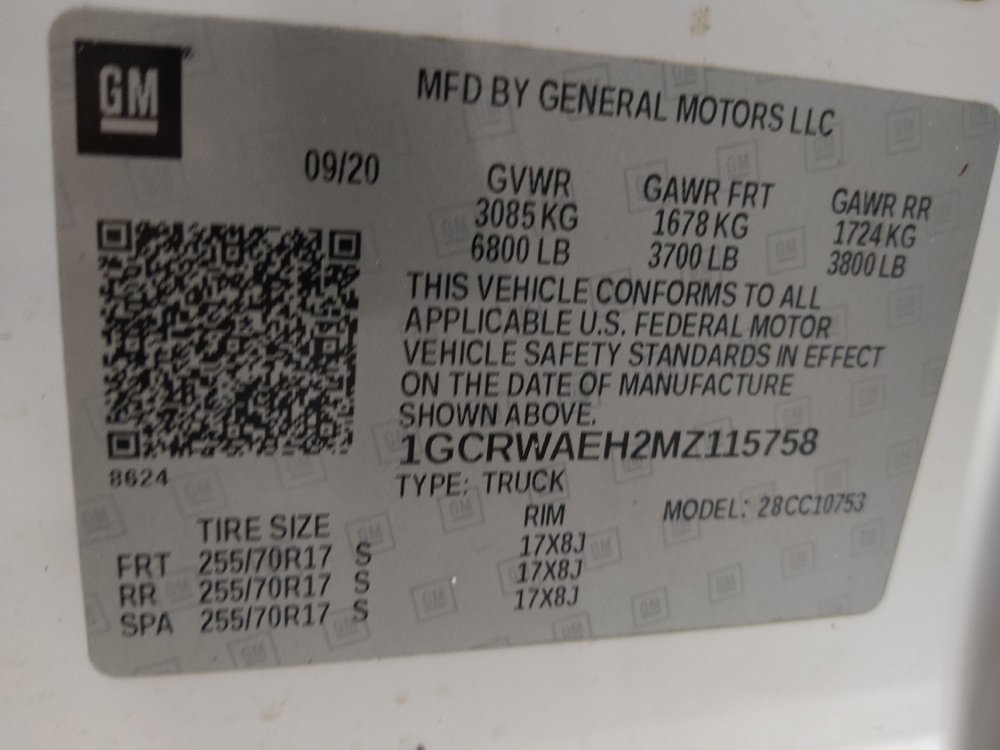Used 2021 Chevrolet Silverado 1500 W/T w/ WT Value Package RWD image 33